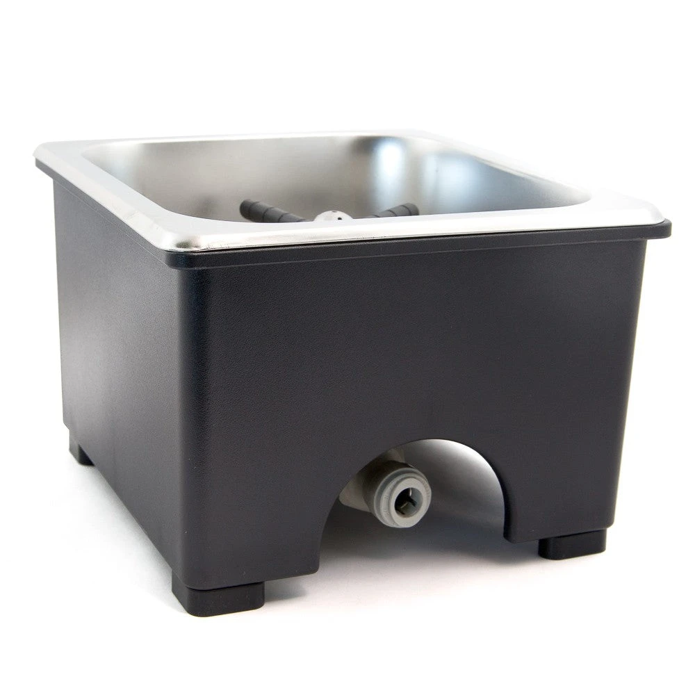 Barista Basics Counter Top Rinser - 6" X 6" X 2" Pan Size 2 Barista Basics Counter Top Rinser - 6" X 6" X 2" Pan Size - Image 2