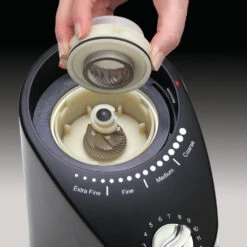 Capresso Infinity Plus Conical Burr Coffee Grinder In Black 12 Capresso Infinity Plus Conical Burr Coffee Grinder In Black -Coffee Discount Store 570.01InfinityPlusBurrHR