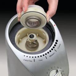 Capresso Infinity Plus Conical Burr Coffee Grinder In Metal -Coffee Discount Store 575.05InfinityPlusBurrHR