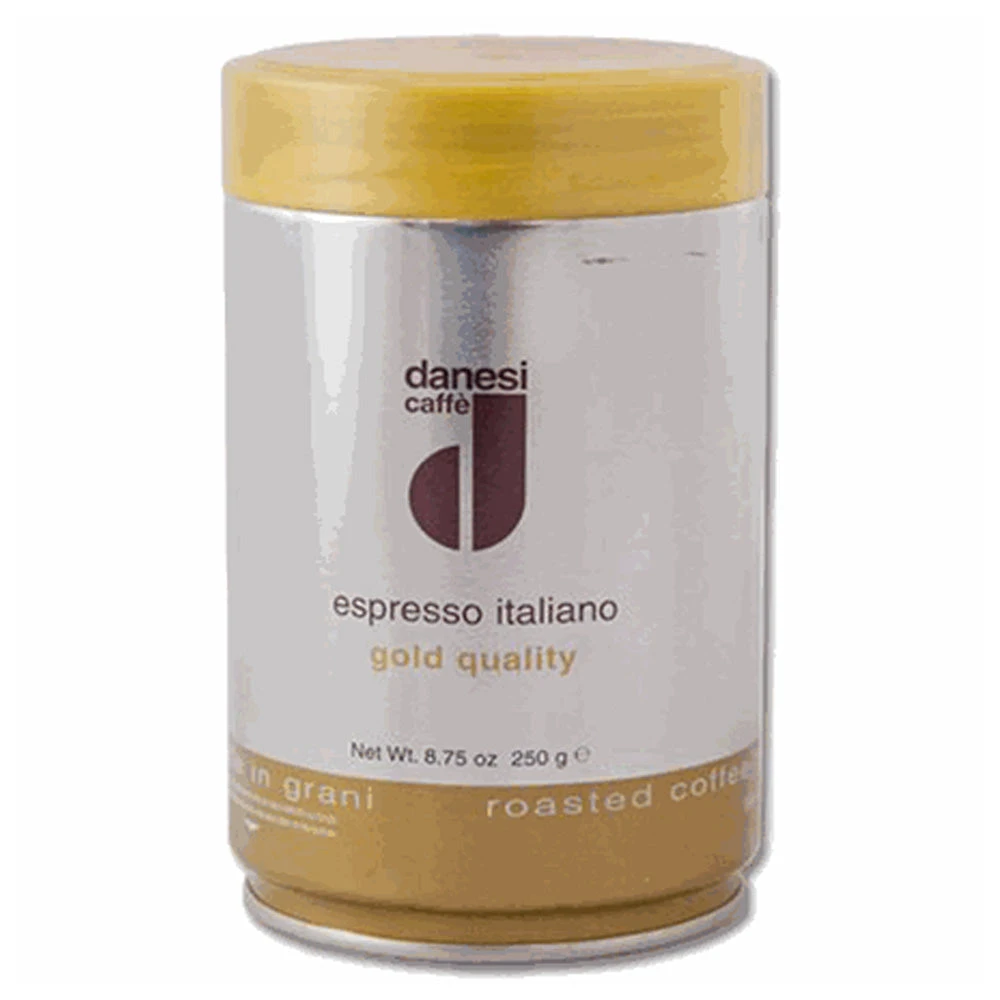 Danesi Caffe Espresso Gold Ground Coffee In Tins 1 Danesi Caffe Espresso Gold Ground Coffee In Tins