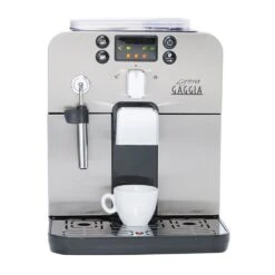 Gaggia Brera Cappuccino Espresso Machine In Silver -Coffee Discount Store 5821 original gaggia brera espresso machine in black center 2 9258b9ae f74e 472d a8ab e98f0f68853d