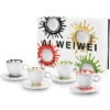 Illy Art Collection Ai Weiwei Set Of 4 Cappuccino Cups