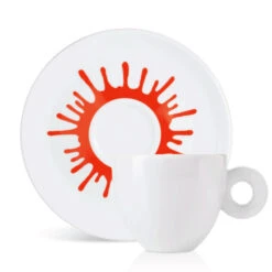 Illy Art Collection Ai Weiwei Set Of 4 Cappuccino Cups 13 Illy Art Collection Ai Weiwei Set Of 4 Cappuccino Cups -Coffee Discount Store AiWeiwei CapCupandSaucerRed