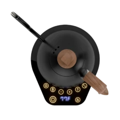 Brewista Artisan Electric Gooseneck Kettle - Matte Black -Coffee Discount Store ArtisanKettleblackonblacktopview