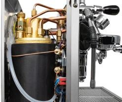 Bezzera Aria PID Espresso Machine With Flow Control - Black With Rosewood -Coffee Discount Store BZARIABLKPIDFC 1 G