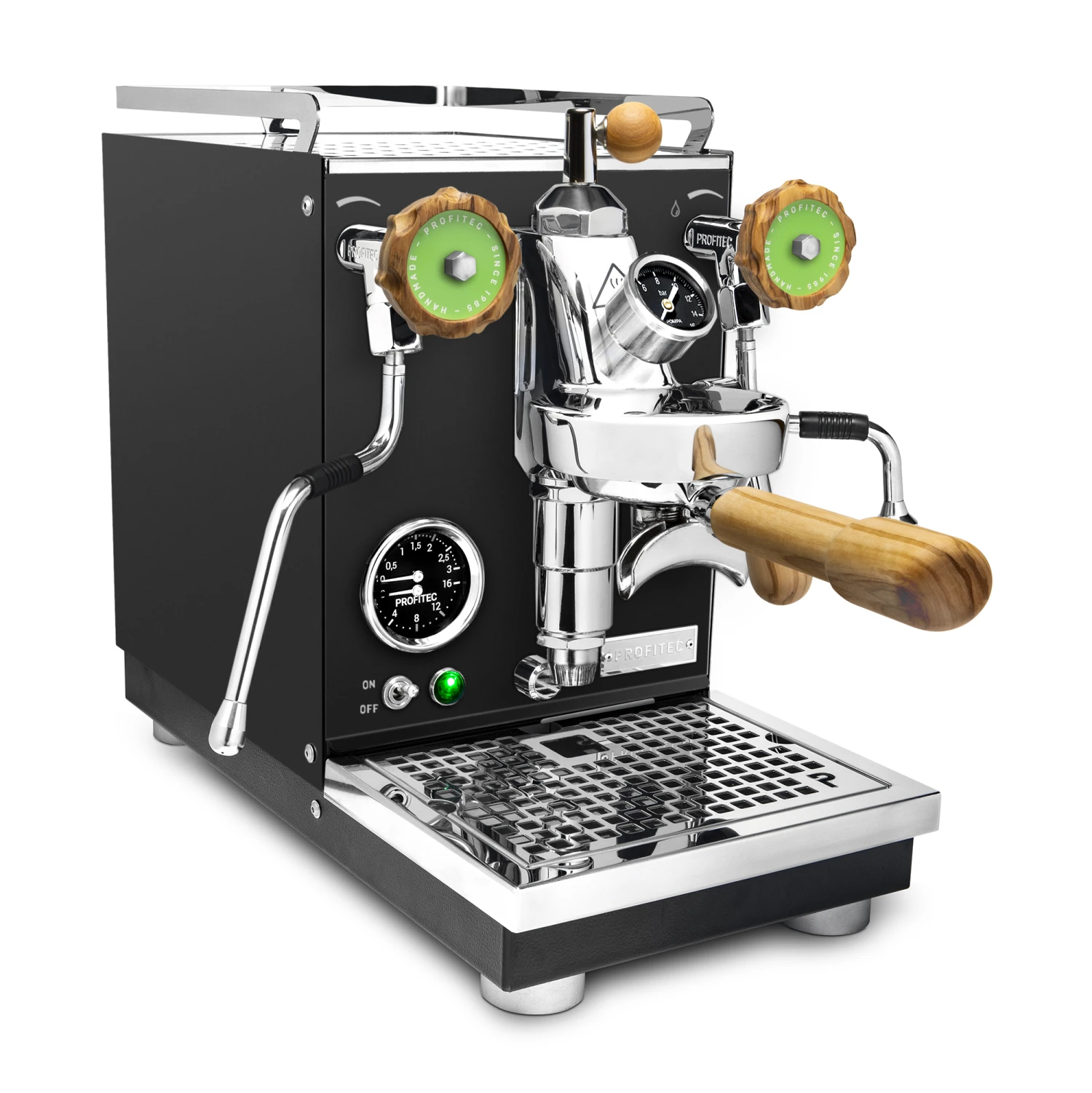 Profitec Pro 400 Espresso Machine In Matte Black With Flow Control And Olive Wood 4 Profitec Pro 400 Espresso Machine In Matte Black With Flow Control And Olive Wood - Image 4