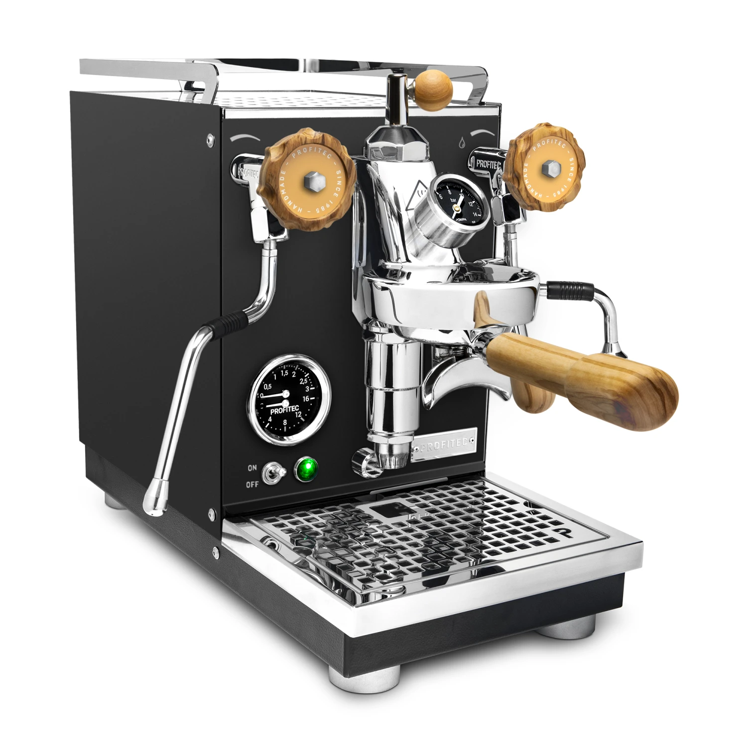 Profitec Pro 400 Espresso Machine In Matte Black With Flow Control And Olive Wood 3 Profitec Pro 400 Espresso Machine In Matte Black With Flow Control And Olive Wood - Image 3