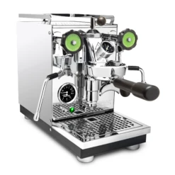 Profitec Pro 400 Espresso Machine With Flow Control And Blackened Oak -Coffee Discount Store Chrome Oak Green FC