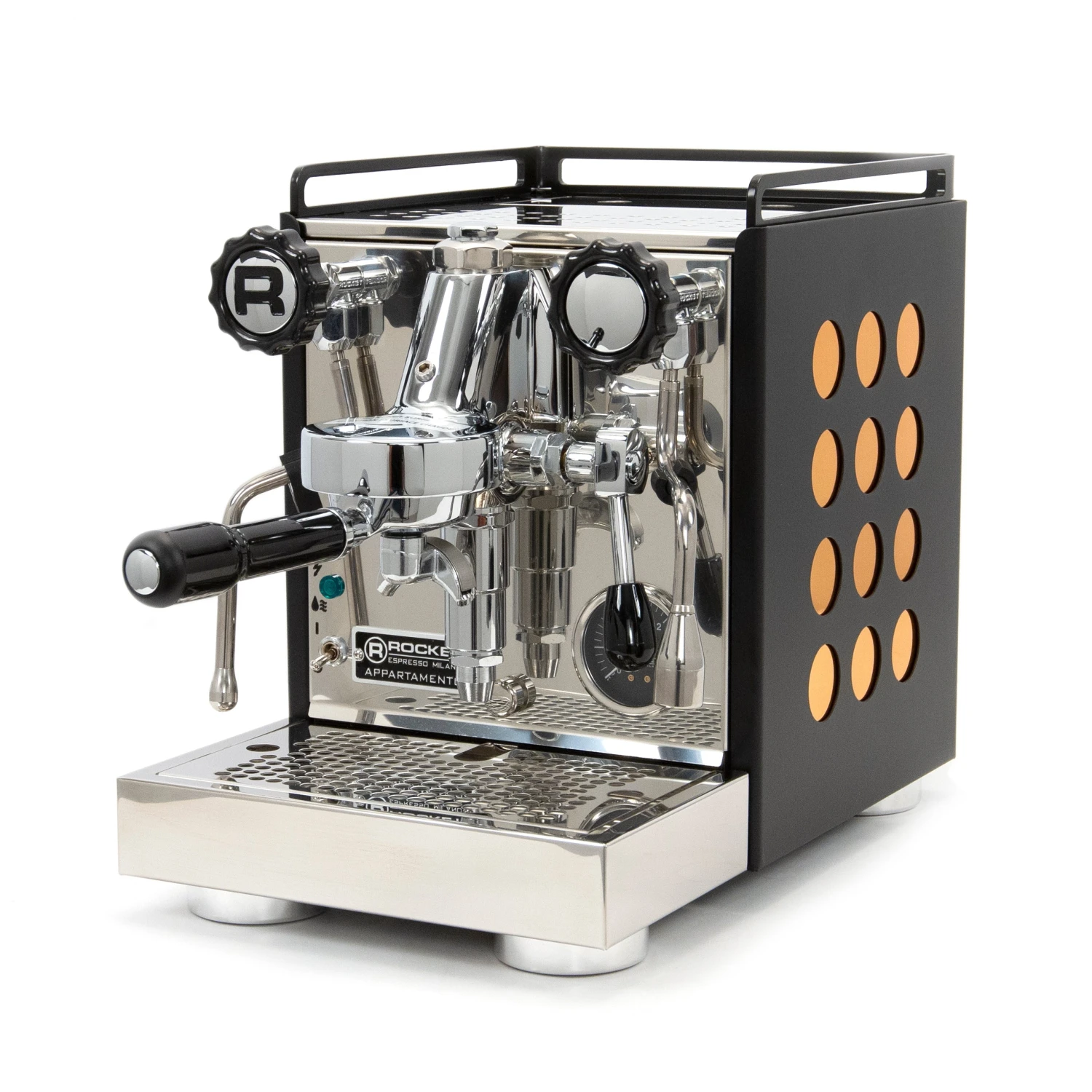 Refurbished Rocket Espresso Appartamento Serie Nera Espresso Machine - Copper 1 Refurbished Rocket Espresso Appartamento Serie Nera Espresso Machine - Copper