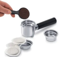 DeLonghi EC685R Dedica DeLuxe Pump Espresso Machine - Red -Coffee Discount Store DeLonghiFilterHolder 987461f8 2951 4e85 b4d9 c1cb667809e0