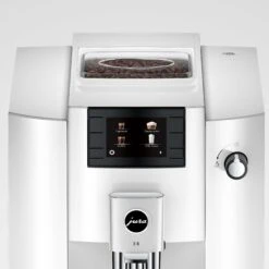 JURA E6 Automatic Espresso Machine In Piano White (NAA) -Coffee Discount Store E6 det PW TopView Screen en 861320c0 e5a1 47eb 9189 72a74b3daf75