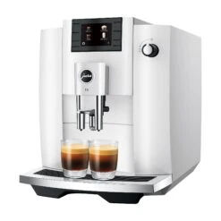 JURA E6 Automatic Espresso Machine In Piano White (NAA) -Coffee Discount Store E6 pss2 PW 2Esp en 074a05f7 71b8 425d ab77 f43ffa3a1e21
