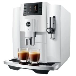 JURA E8 Espresso Machine - Piano White (NAA)