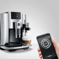 JURA E8 Espresso Machine - Chrome (NAA) -Coffee Discount Store E8 Chrome NAA infinitytable joe iphone square