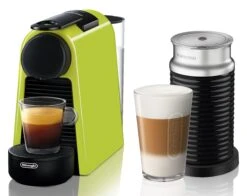 Nespresso Essenza Mini Espresso Machine By DeLonghi With Aeroccino - Lime Green