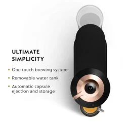 Nespresso Vertuo Next Premium Espresso Machine By DeLonghi - Black Rose Gold -Coffee Discount Store ENV120BUltimateSimplicity