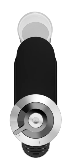 Nespresso Vertuo Next Deluxe Espresso Machine By DeLonghi - Chrome -Coffee Discount Store ENV120C Vertuo Next D Pure Chrome Delonghi Top