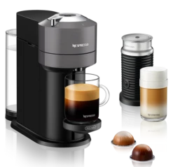 Nespresso Vertuo Next Espresso Machine By DeLonghi With Aeroccino - Grey