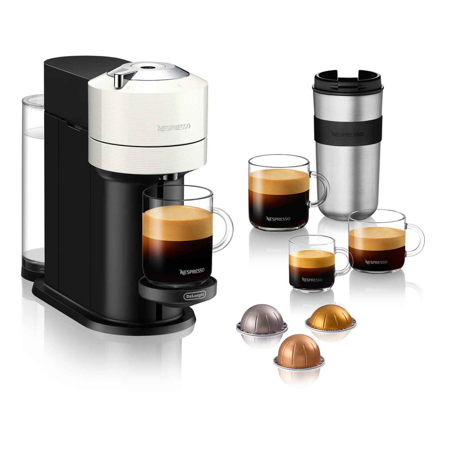 Nespresso Vertuo Next Espresso Machine By DeLonghi - White 3 Nespresso Vertuo Next Espresso Machine By DeLonghi - White - Image 3