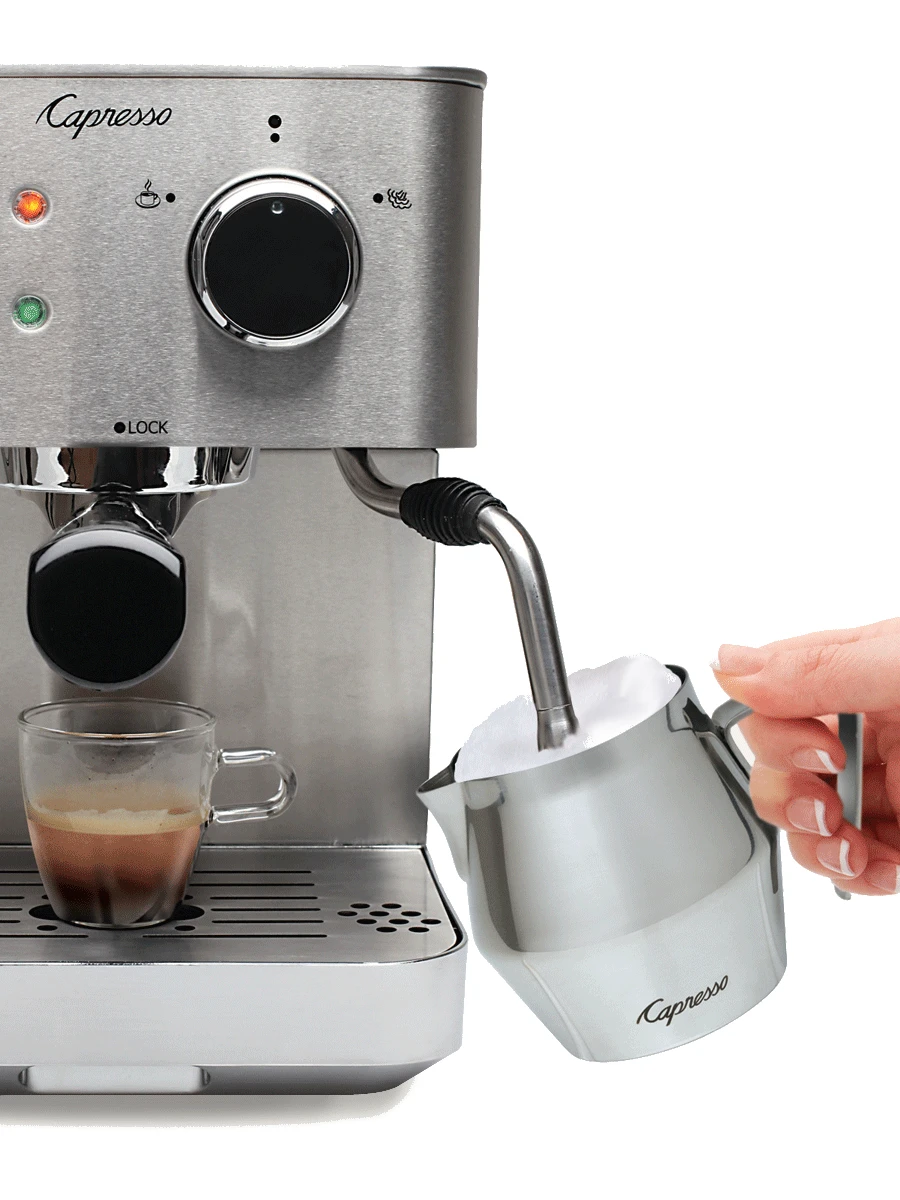 Capresso 10oz Stainless Steel Frothing Pitcher 2 Capresso 10oz Stainless Steel Frothing Pitcher - Image 2
