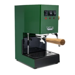 Gaggia Classic Evo Pro Espresso Machine In Jungle Green With Olive Wood 8 Gaggia Classic Evo Pro Espresso Machine In Jungle Green With Olive Wood -Coffee Discount Store GACLASSICEVOPROGRNOW Green Olive Single EVOd 2082