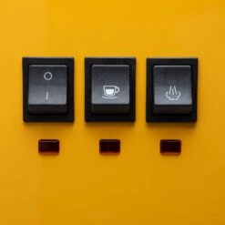 Gaggia Classic Evo Pro Espresso Machine In Sunshine Yellow With Walnut -Coffee Discount Store GACLASSICEVOPROYLW 2097 4277dcc8 adbd 4d82 aa87 91f8eb47a16d