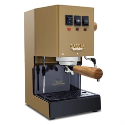 Gaggia Classic Evo Pro - 85th Anniversary Limited Edition With Olive Wood -Coffee Discount Store GACLASSICGOLDOWSNG