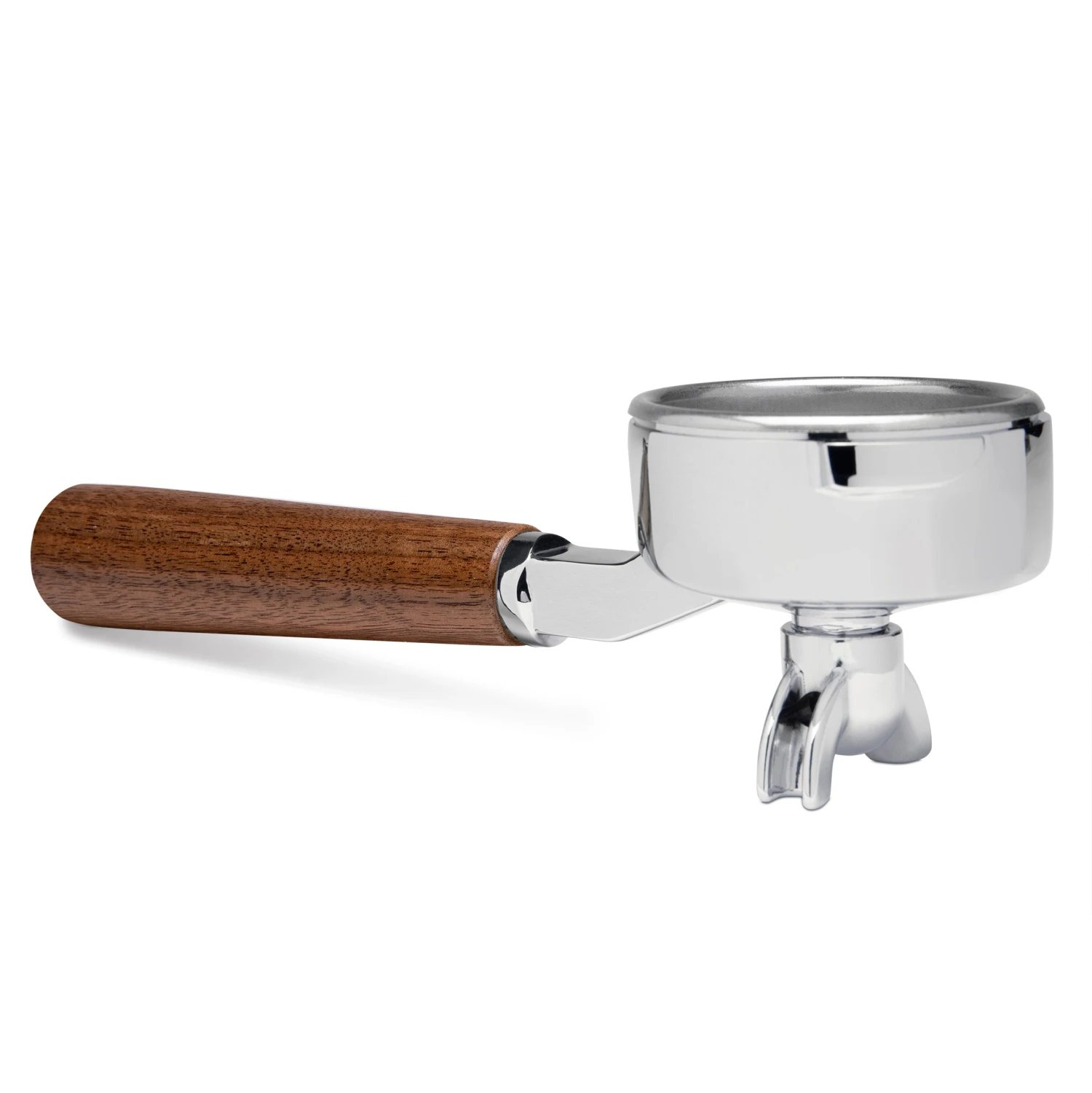 Walnut Double Spout Gaggia Portafilter 1 Walnut Double Spout Gaggia Portafilter