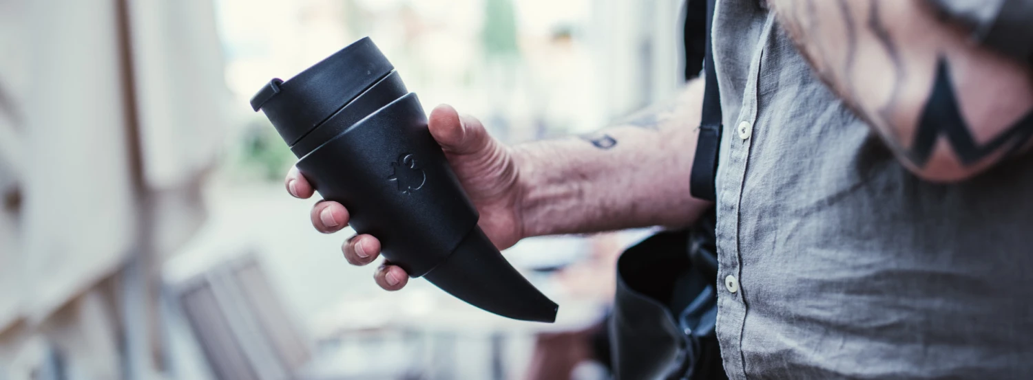 Goat Story Black Leather Goat Mug 16oz 3 Goat Story Black Leather Goat Mug 16oz - Image 3