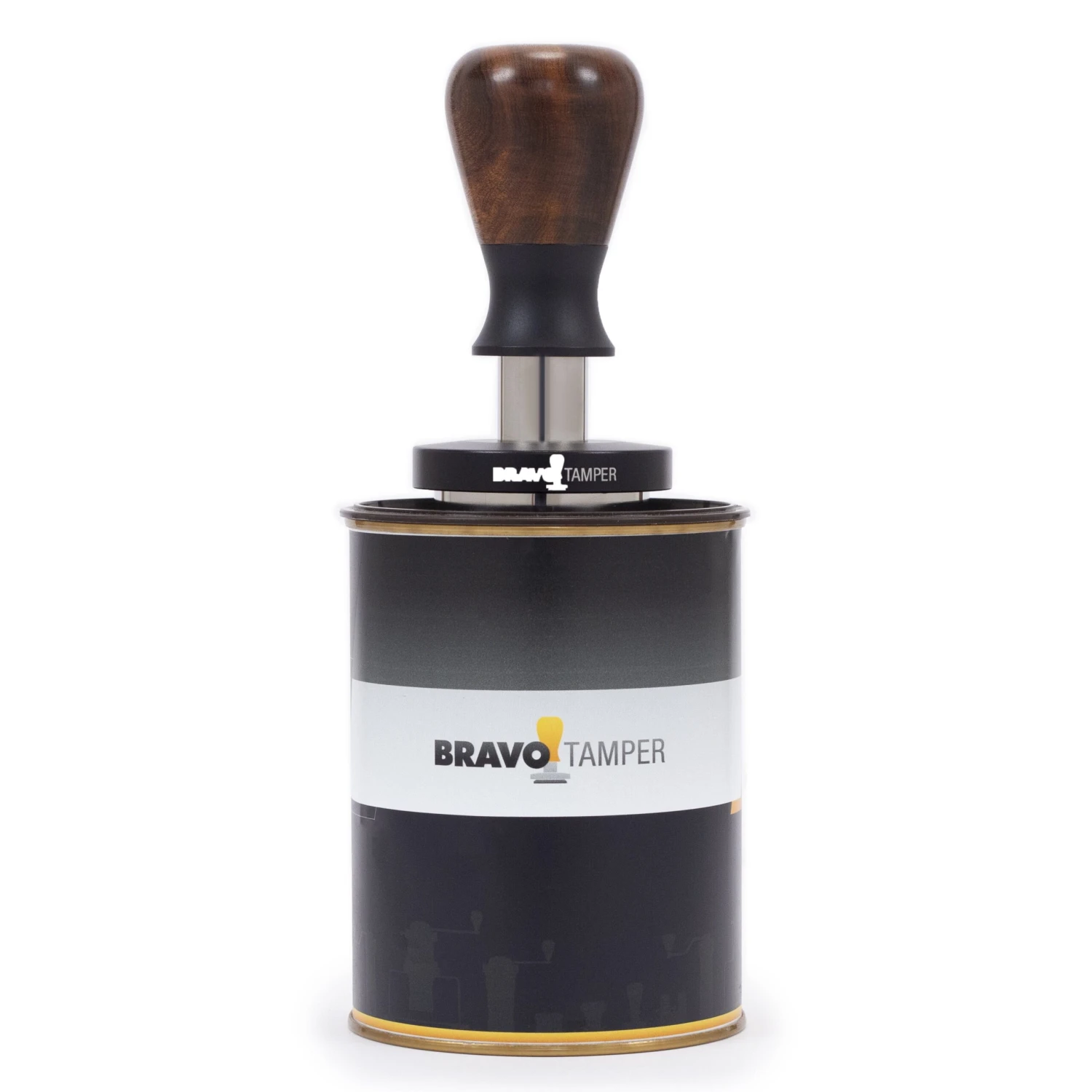 Bravo Espresso Tamper Dark Wood Handle 54.7mm 3 Bravo Espresso Tamper Dark Wood Handle 54.7mm - Image 3