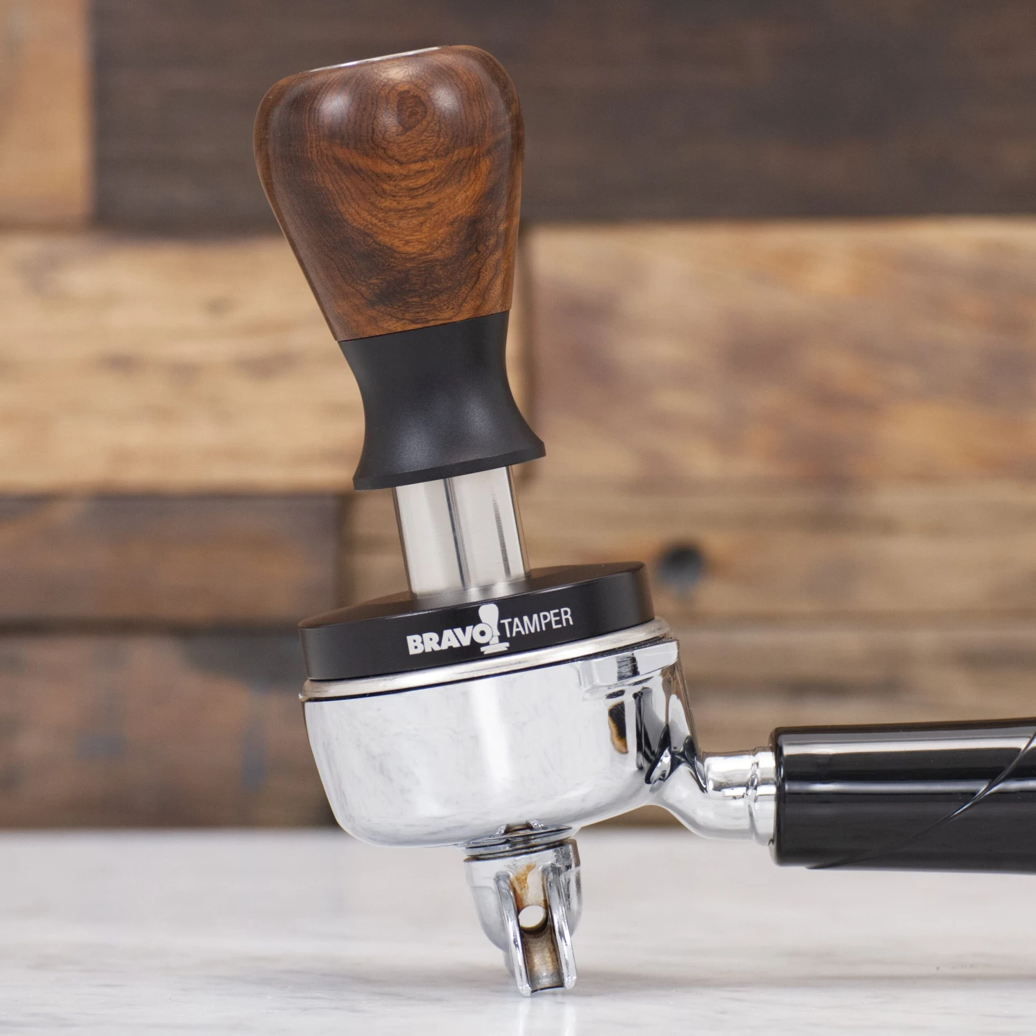 Bravo Espresso Tamper Dark Wood Handle 58.5 Mm 6 Bravo Espresso Tamper Dark Wood Handle 58.5 Mm - Image 6
