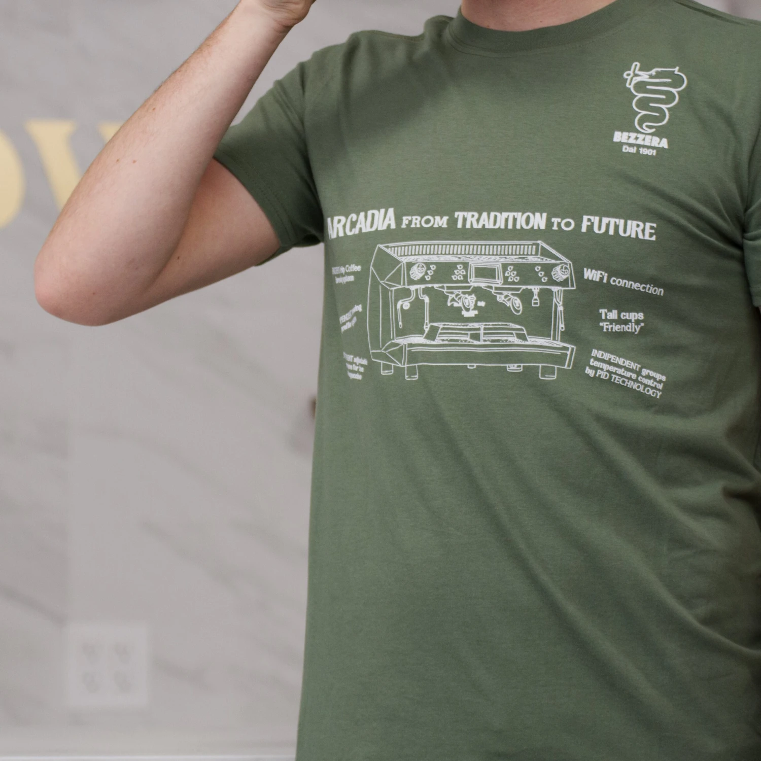 Bezzera Machine Drawing T-Shirt 1 Bezzera Machine Drawing T-Shirt