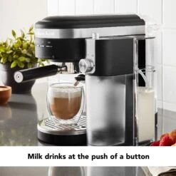 KitchenAid® Automatic Milk Frother Attachment - Onyx Black -Coffee Discount Store KitchenaidMilkFrotherLifestyle