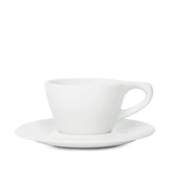 NotNeutral Double Cappuccino Cup And Saucer - White
