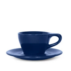 NotNeutral Double Cappuccino Cup And Saucer - Indigo