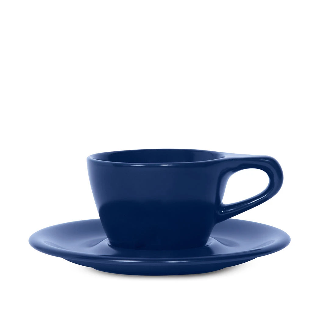 NotNeutral Cappuccino Cup And Saucer - Indigo 1 NotNeutral Cappuccino Cup And Saucer - Indigo
