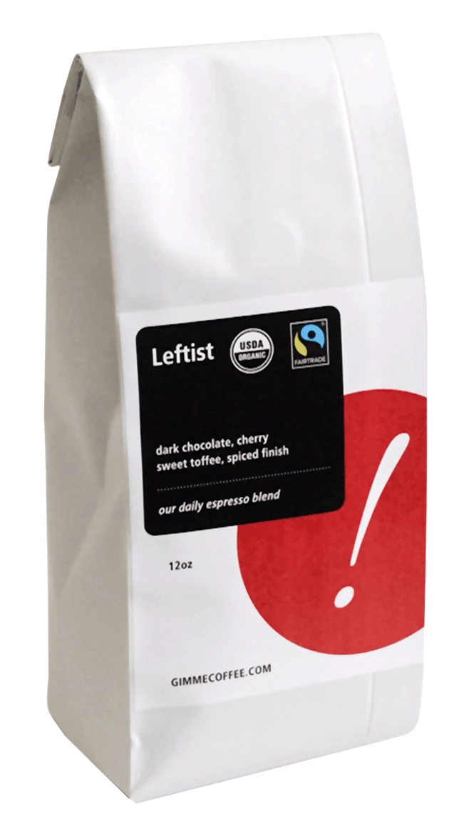 Gimme! Coffee Leftist Fair Trade Organic Espresso Blend 1 Gimme! Coffee Leftist Fair Trade Organic Espresso Blend