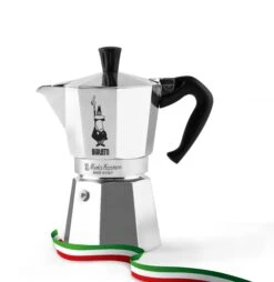 Bialetti Moka Express 3-Cup Moka Pot -Coffee Discount Store MOKAEXPRESSBANDIERA