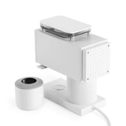 Fellow Ode Brew Grinder - Matte White -Coffee Discount Store OdeWhite Detail RearVieww Cup