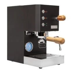 Profitec GO Espresso Machine - Black With Olive Wood