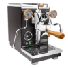 Profitec Pro 400 Espresso Machine In Matte Black With Flow Control And Olive Wood