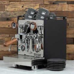 Rocket Espresso 6 Piece Cappuccino Cup And Saucer Set - Grey -Coffee Discount Store RECAPCUP6PCGRY 0433