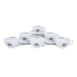 Rocket Espresso 6 Piece Cappuccino Cup And Saucer Set - White 9 Rocket Espresso 6 Piece Cappuccino Cup And Saucer Set - White -Coffee Discount Store RECAPCUP6PCWHT 0500