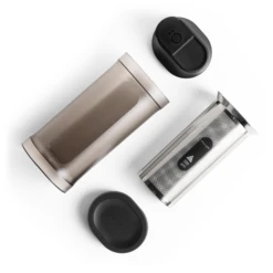 Fellow Shimmy Coffee Sieve -Coffee Discount Store ShimmySieve Hero topDown Disassembled