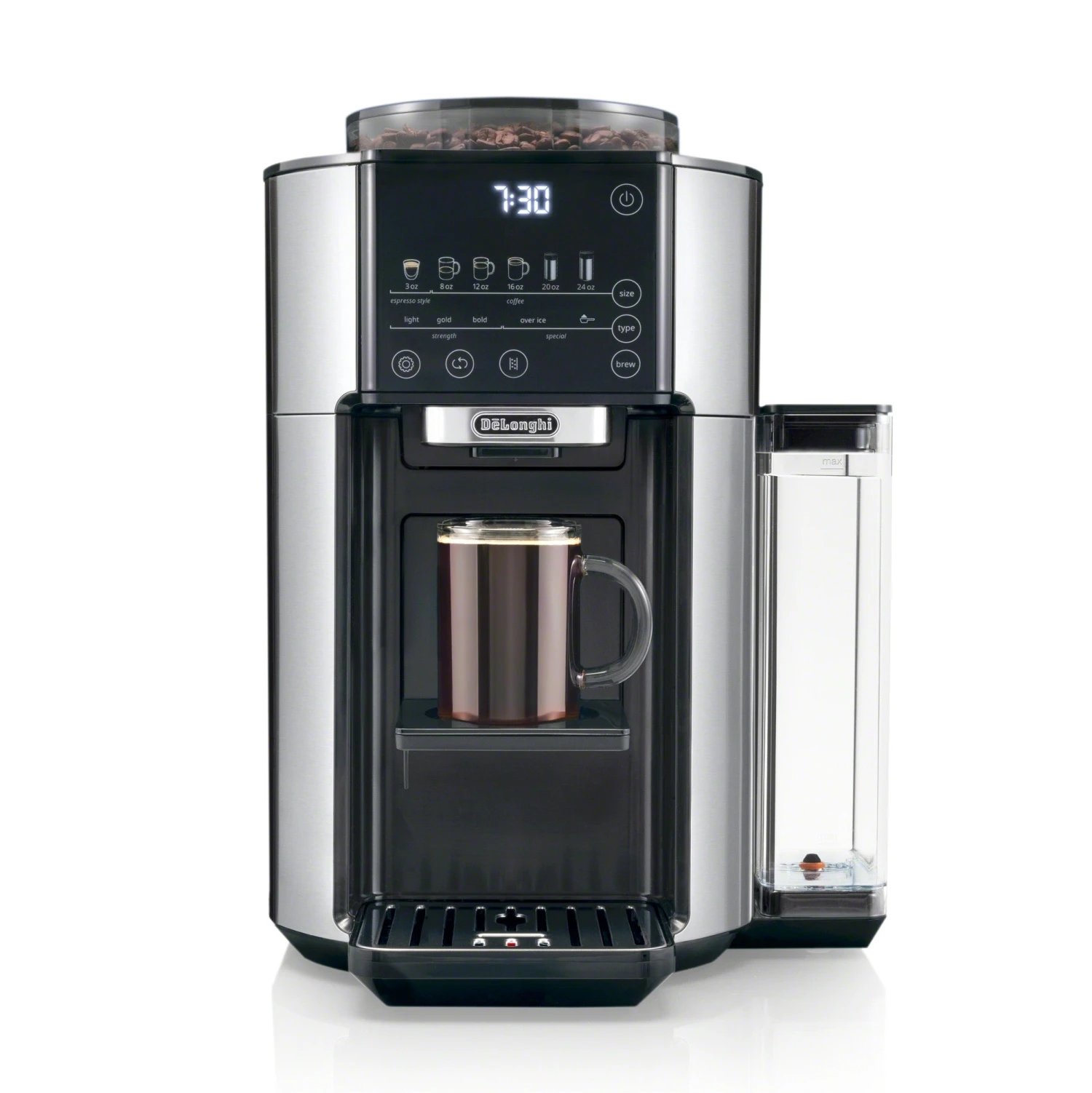 DeLonghi TrueBrew Drip Coffee Maker - Stainless/Black 1 DeLonghi TrueBrew Drip Coffee Maker - Stainless/Black