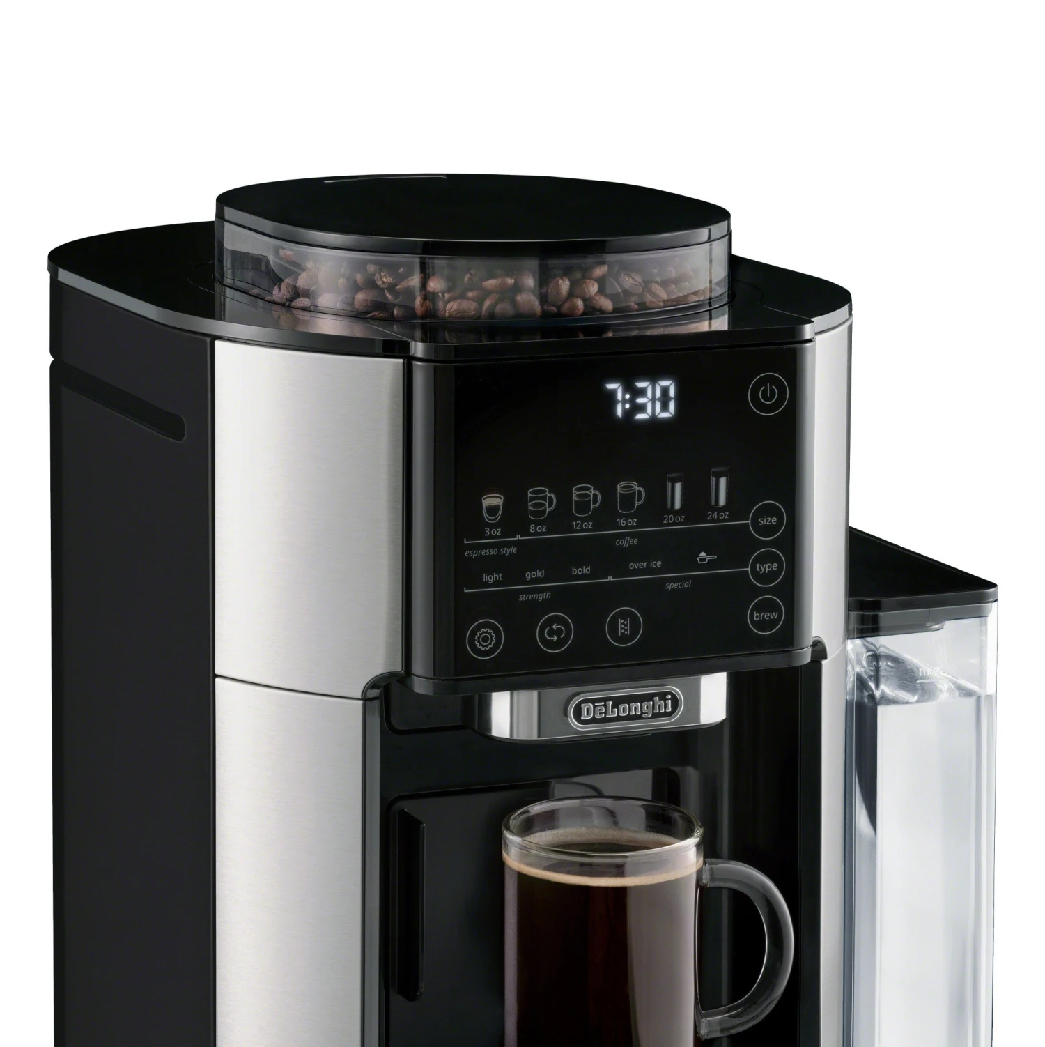 DeLonghi TrueBrew Drip Coffee Maker - Stainless/Black 2 DeLonghi TrueBrew Drip Coffee Maker - Stainless/Black - Image 2