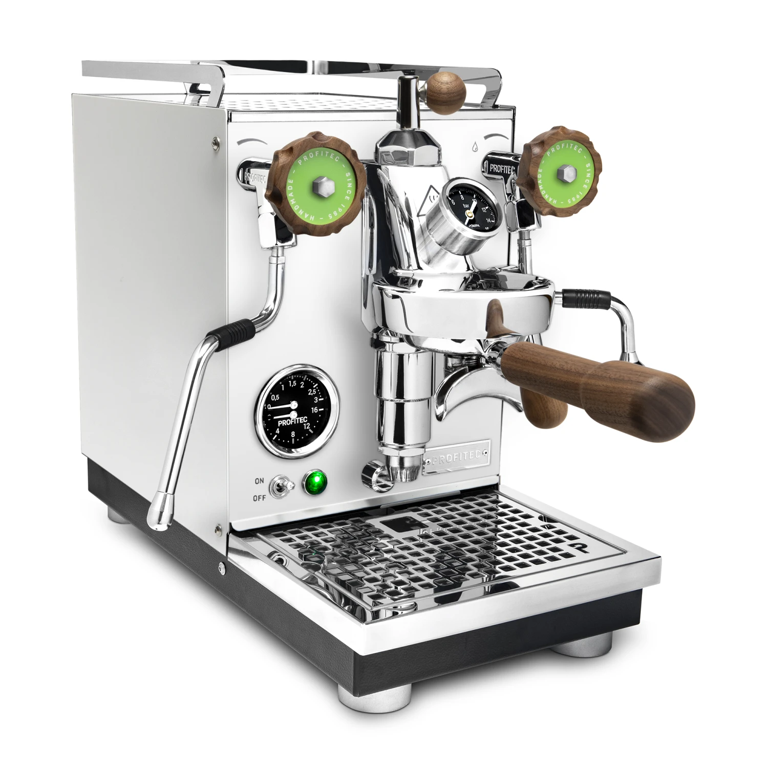Profitec Pro 400 Espresso Machine In Matte White With Flow Control And Walnut 4 Profitec Pro 400 Espresso Machine In Matte White With Flow Control And Walnut - Image 4