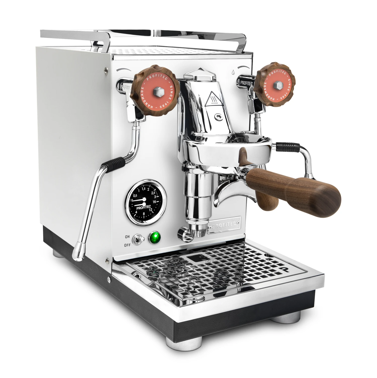 Profitec Pro 400 Espresso Machine In Matte White With Walnut 2 Profitec Pro 400 Espresso Machine In Matte White With Walnut - Image 2