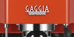 Gaggia Classic Pro Espresso Machine In Lobster Red -Coffee Discount Store closeup logo 1560x790 a1cd9cb5 f8ea 4ba5 9618 c9ce114f3499