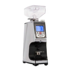 Eureka Atom Espresso Grinder In Chrome -Coffee Discount Store eureka atom chrome right